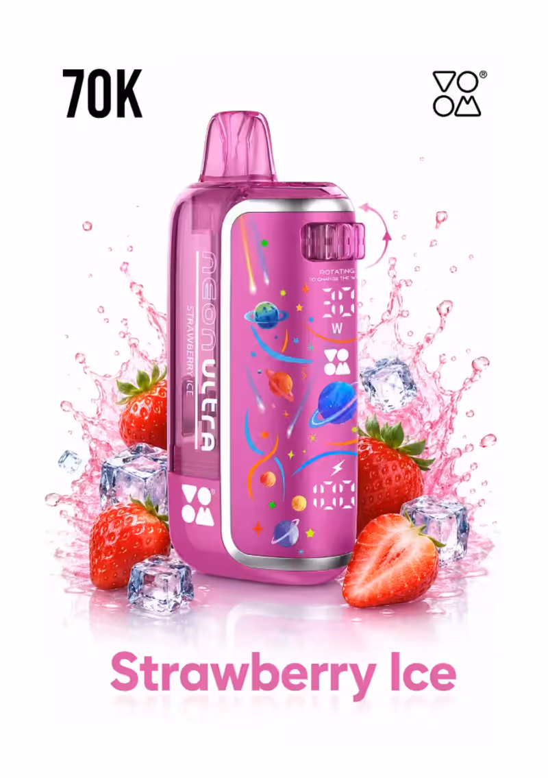 Voom Neon Ultra 70K Puffs Strawberry Ice