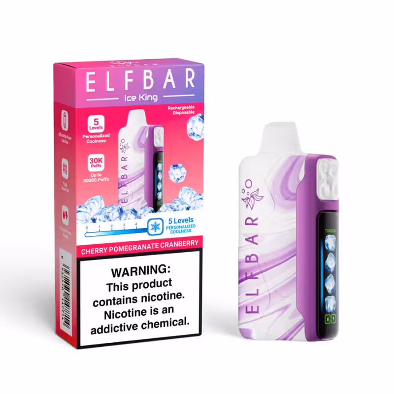 Elfbar Ice King Cherry Pomegranate Cranberry 30,000 Puffs