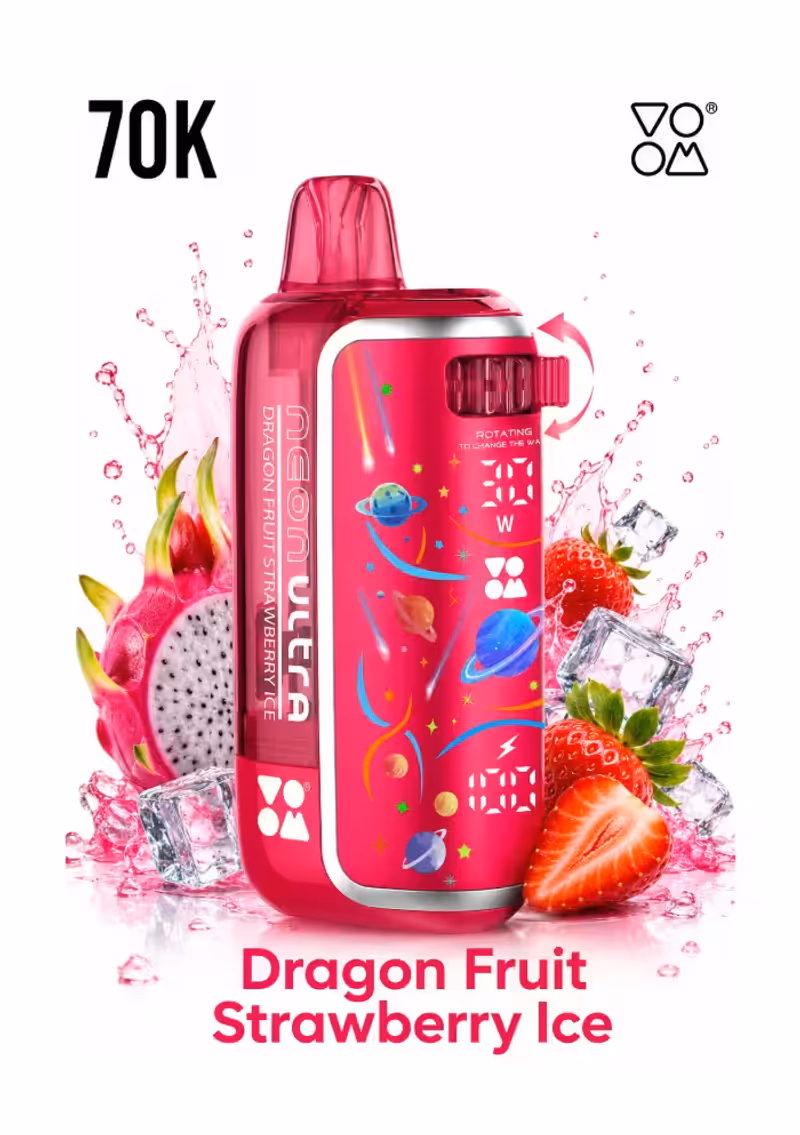 Neon Ultra Dragon Fruit Strawberry Ice 70k Puffs