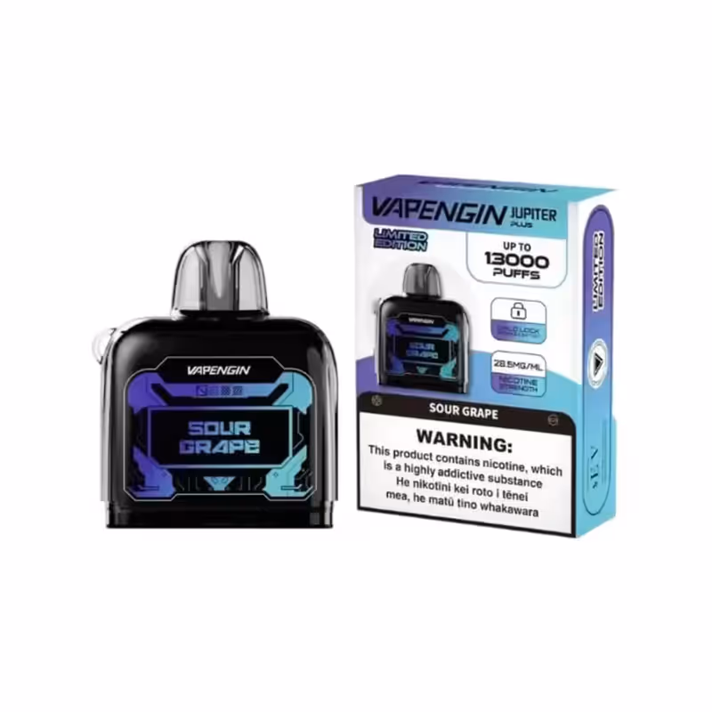 Vapengin Jupiter Plus Sour Grape 13,000 Puffs Flavour Pod