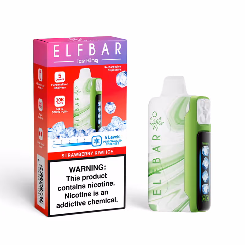 Elfbar Ice King Strawberry Kiwi Ice 30,000 Puffs