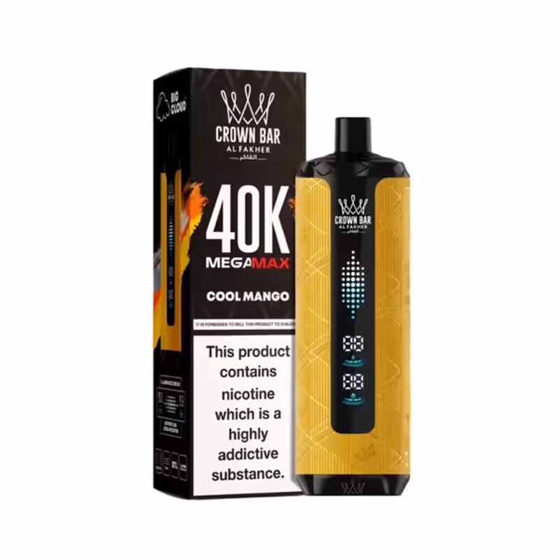 Al Fakher Crown Bar Mega Max Cool Mango 40k Puffs