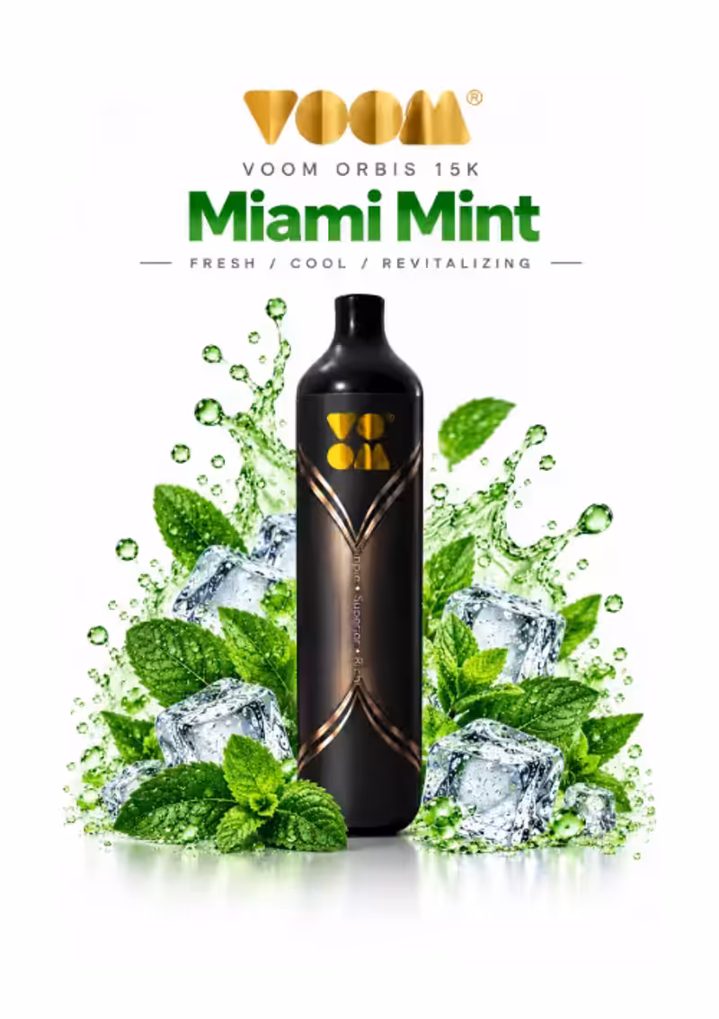 Voom Orbis 15,000 Puffs Miami Mint Disposable Vape