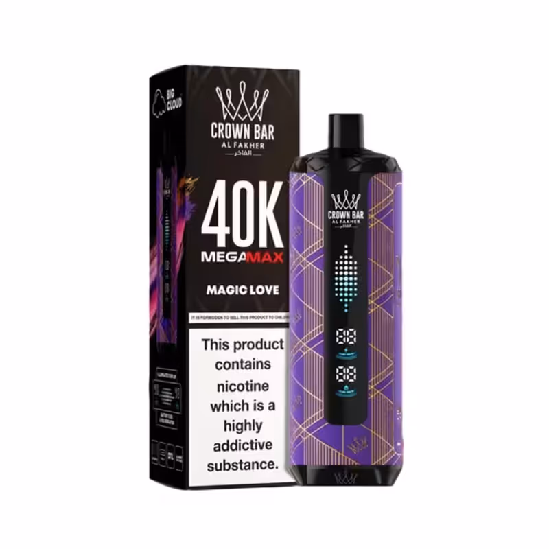 Al Fakher Crown Bar Mega Max Magic Love 40K Puffs