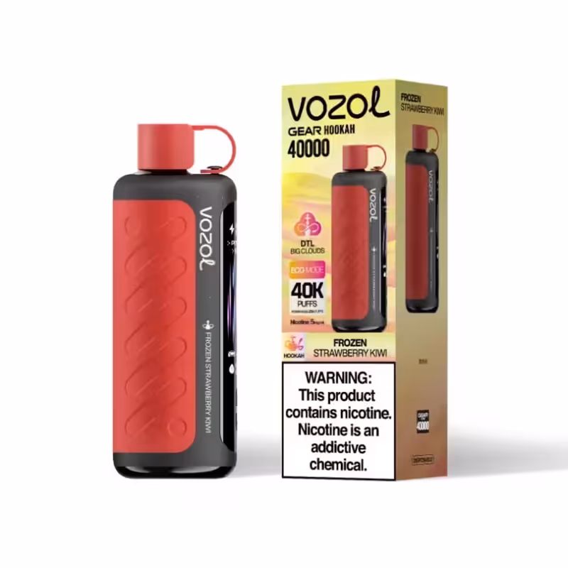 Vozol Gear Hookah 40,000 Puffs Strawberry Kiwi DTL Vape