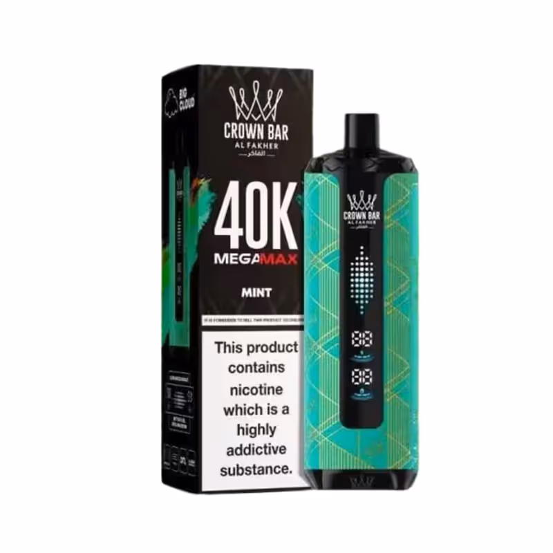 Al Fakher Crown Bar Mega Max Mint 40k Puffs